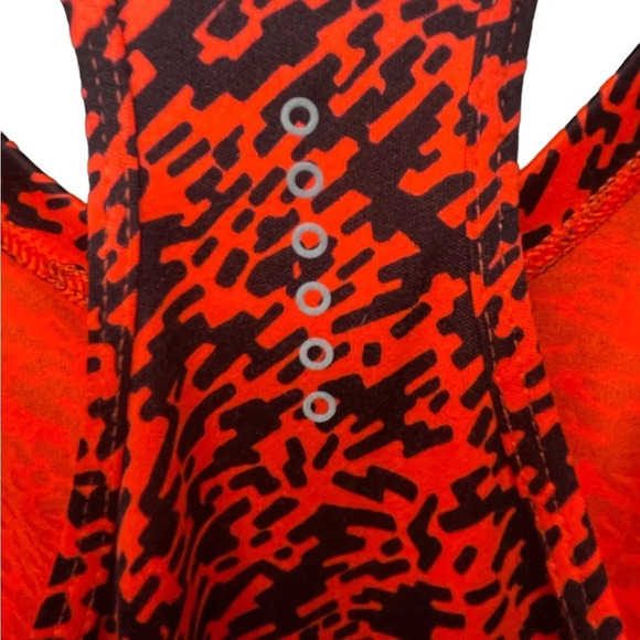 Nike Running Miler Dri Fit Racerback Womens Size Small Red Black Tank Top Active - Picture 4 of 7
